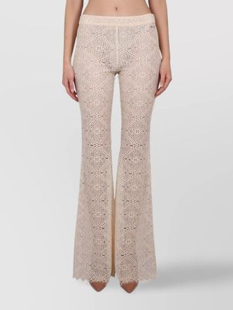 Dsquared2 embroidered flared trousers