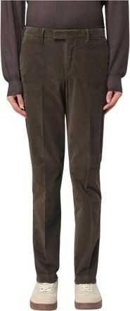 Pantaloni Torino Slim-fit Trousers, male, Brown, 2XL, Sophisticated Brown Corduroy Slim Fit Trousers