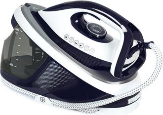 HOMCOM Centro De Planchado 2600w 100 G/min 8 Bares Funci&oacute;n Eco Suela De Cer&aacute;mica Apagado Autom&aacute;tico Antical Autolimpieza Dep&oacute;sito 1,5 L Azul - Homcom