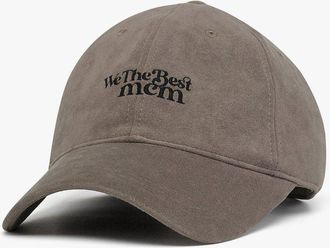 MCM X We The Best Ultrasuede Cap in Taupe Grey at Nordstrom