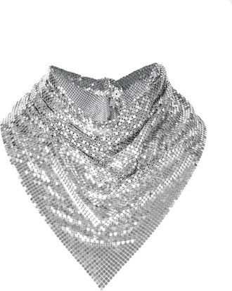 Paco Rabanne Chain Mail Scarf-Donna