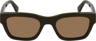 Paul Smith Loxham 52mm Modified Rectangular Sunglasses in Olive at Nordstrom