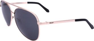 Quay Quay Unisex 59mm Gold Sunglasses VIVIENNE-GLD-59