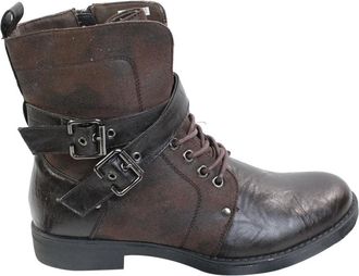 TruClothing Leather Ankle Boots With Buckle