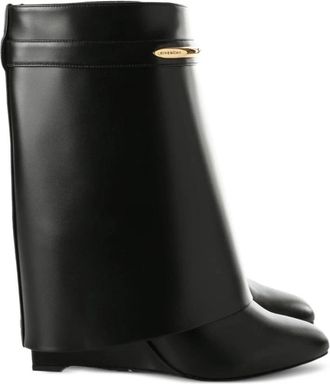 Givenchy Laarzen - Dames - Hoge Laarzen - Zwart - 40 EU - Nylon - Schoenen