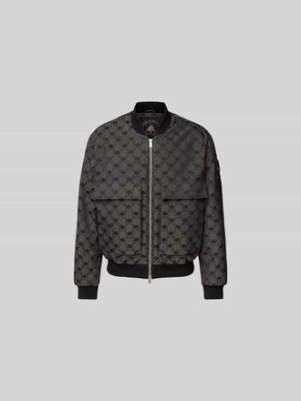 Moose Knuckles Bomberjacke mit Pattentaschen in Anthrazit, Gr&ouml;&szlig;e L
