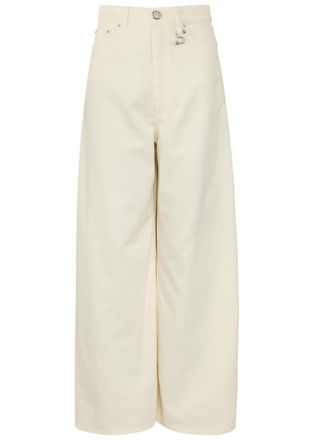 Sportmax Wide-leg Denim Jeans - Ivory - 18 (UK18 / Xxl)