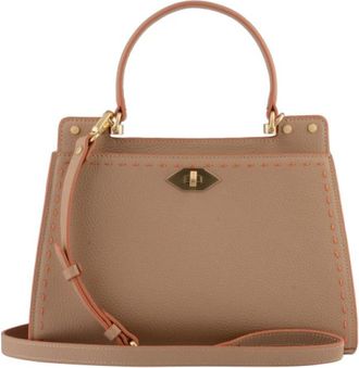 Pourchet Trianon Bicolore - MM - Dames - Handtassen - Beige - ONE Size - Leer - Tassen