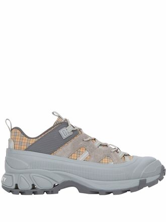 Burberry Arthur geruite sneakers - Wit