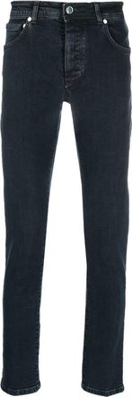 Barba slim-cut denim jeans - men - Cotton/Elastane - 32 - Blue
