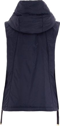 Max Mara Cameluxe-Padded Hooded Gilet - Navy
