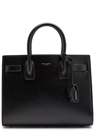 Saint Laurent Sac De Jour Mini Leather top Handle bag - Black - One Size