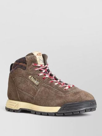 Autry suede lace up boots rubber sole