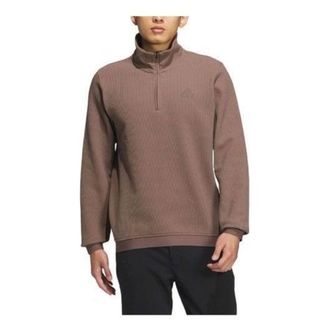 adidas Half-Zip Sleeve Sweatshirt Brown IZ1590
