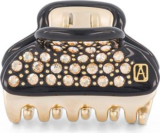 Alexandre de Paris Vendome Small Crystal Hair Claw Clip in Black at Nordstrom