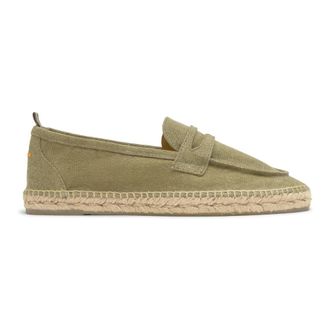 Castaner Nacho Moccasin Espadrille - Heren - Espadrilles - Groen - 43 EU - Katoen - Schoenen
