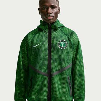 Nike Nigeria Nike Mens Dri-FIT Soccer Anthem Jacket in Green | IH1769-341