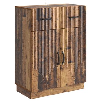 vidaXL Aparador Con Caj&oacute;n Madera Envejecida 66 X 34,5 X 87 Cm Vidaxl
