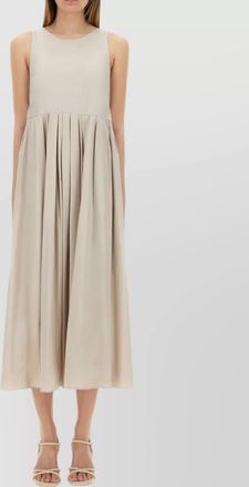 Max Mara oversized midi dress pleated skirt