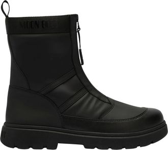Moon Boot Combat Zip Boot - Heren - Enkellaarsjes - Zwart - 40 EU - Polyester - Schoenen