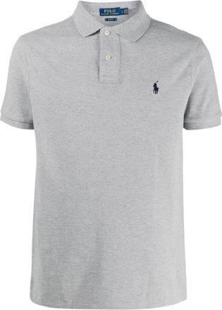 Polo Ralph Lauren Logo Korte Mouw Stijlvol T-shirt - Heren - Polos - Grijs - 2XL - Tops