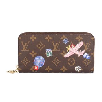 Louis Vuitton Brown Multi-Color Monogram Canvas Long Wallet (Bi-Fold) (Pre-Owned)