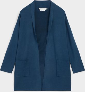 Contemporaine Womens Patch pocket open Cardigan Sweater