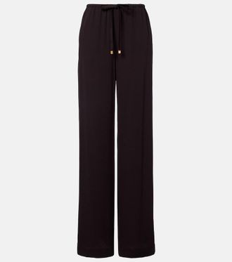 Agnona Jersey wide-leg pants