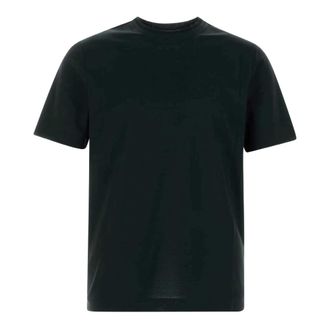 Canali T-Shirts, male, Black, Size: 2XL Cotton Jersey T-shirt