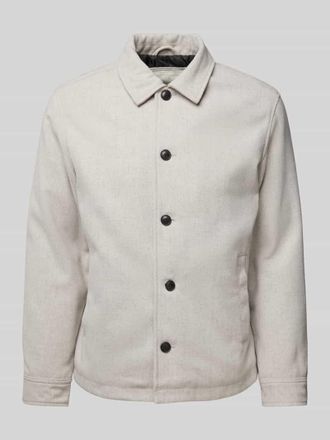 Jack & Jones Regular Fit Hemdjacke mit Kentkragen Modell CARTER in Offwhite, Gr&ouml;&szlig;e XXL