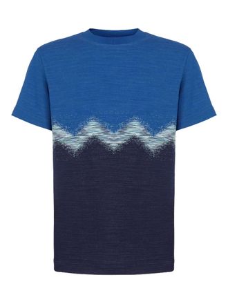Tシャツ・カットソー MISSONI Embroidered conto t-shirt (US24WL0FBK040W S80CA) Missoni Embroidered Conto T-Shirt 100% Cotton Striped Design