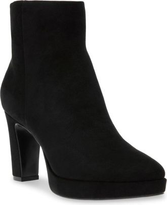 Anne Klein Jailene Boots Womens Black Round Toe Ankle Dress Bootie LION256