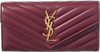 Saint Laurent Cassandre Matelasse Leather Wallet