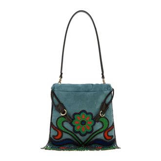 Etro Etro, Shoulder Bags, female, Blue, Size: ONE SIZE Small Kalispera Bucket Bag