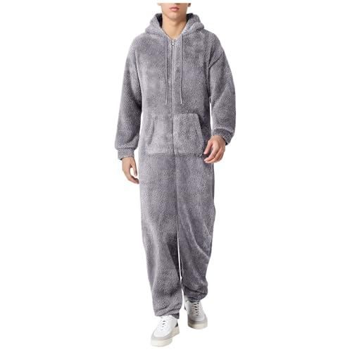 Combinaison Pyjama Pour Homme, Combinaison Longue En Polaire à