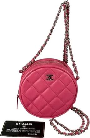 Chanel Pre-owned Mini Bags, female, Pink, Size: ONE SIZE Pre-owned Matelasse A70657 Shoulder Bag