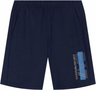 Emporio Armani Train Visibility Shorts - Heren - Korte broeken - Blauw - Maat: M Katoen
