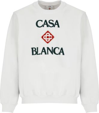 Casablanca Green Stacked Logo Sweatshirt