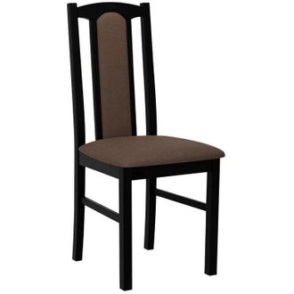 Mirjan24 Silla Victorville 145, Negro, 95x43x47cm, Tapiz, De Madera, Madera, Muebles Ya Montados