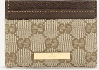 Gucci GG Monogram Card Holder with logo plaque Female UNI