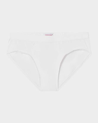 Derek Rose Jack Pima Cotton Stretch Mid-Briefs, White