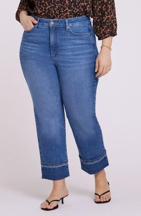 NYDJ Bailey High Waist Release Hem Cuff Ankle Jeans in Sun Soak at Nordstrom, Size 16W