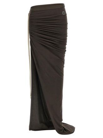 Rick Owens Brown Moncler Rick Owens Adjustable skirt