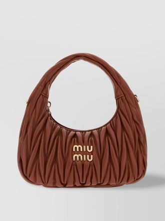 Miu Miu wander nappa leather shoulder bag