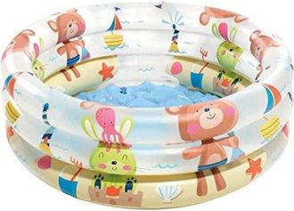 Trade Shop Trade Shop - Piscina Gonfiabile Baby Pool 3 Anelli 61x22 Cm Per Bambini Estate Giardino 57106