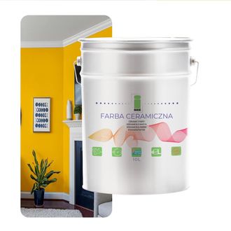 OEM Pintura Cer&aacute;mica Para Paredes, Lavable, Amarillo Miel, 10 L, Resistente A Las Manchas