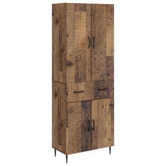 vidaXL Juego De Armarios 2 Uds. Madera Envejecida Madera De Ingenier&iacute;a Vidaxl