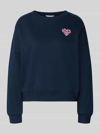 Tom Tailor Denim Regular Fit Sweatshirt aus reiner Baumwolle in Marine, Gr&ouml;&szlig;e XS