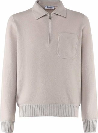 Giuliano Galiano Virgin Wool Polo Shirt