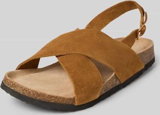 Only Sandalen in Wildlederoptik Modell AVA in Cognac, Gr&ouml;&szlig;e 37